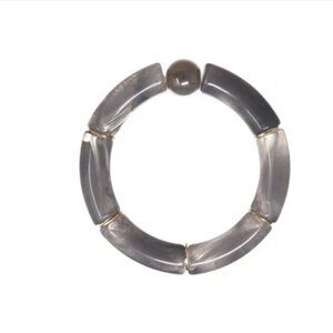 Meghan Brown Harry Gray Beaded Stretch Bracelet